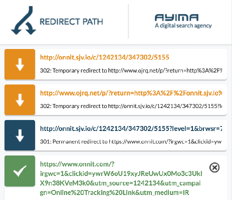 redirect path