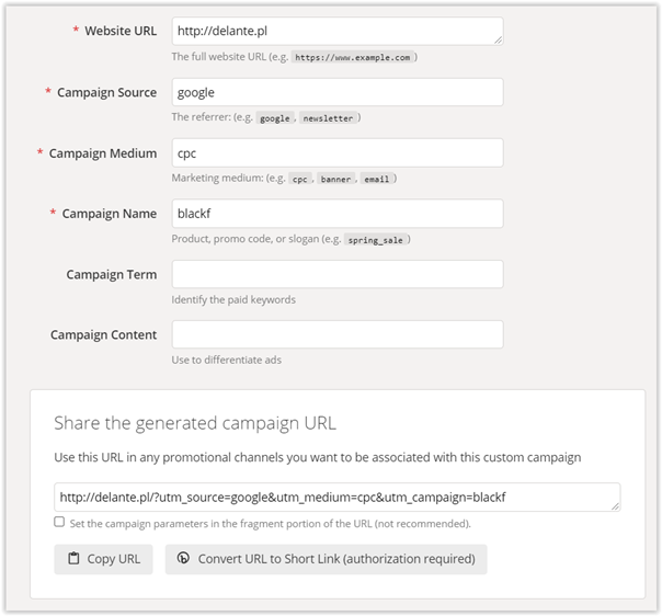 广告系列 url 构建器和 utm 标签