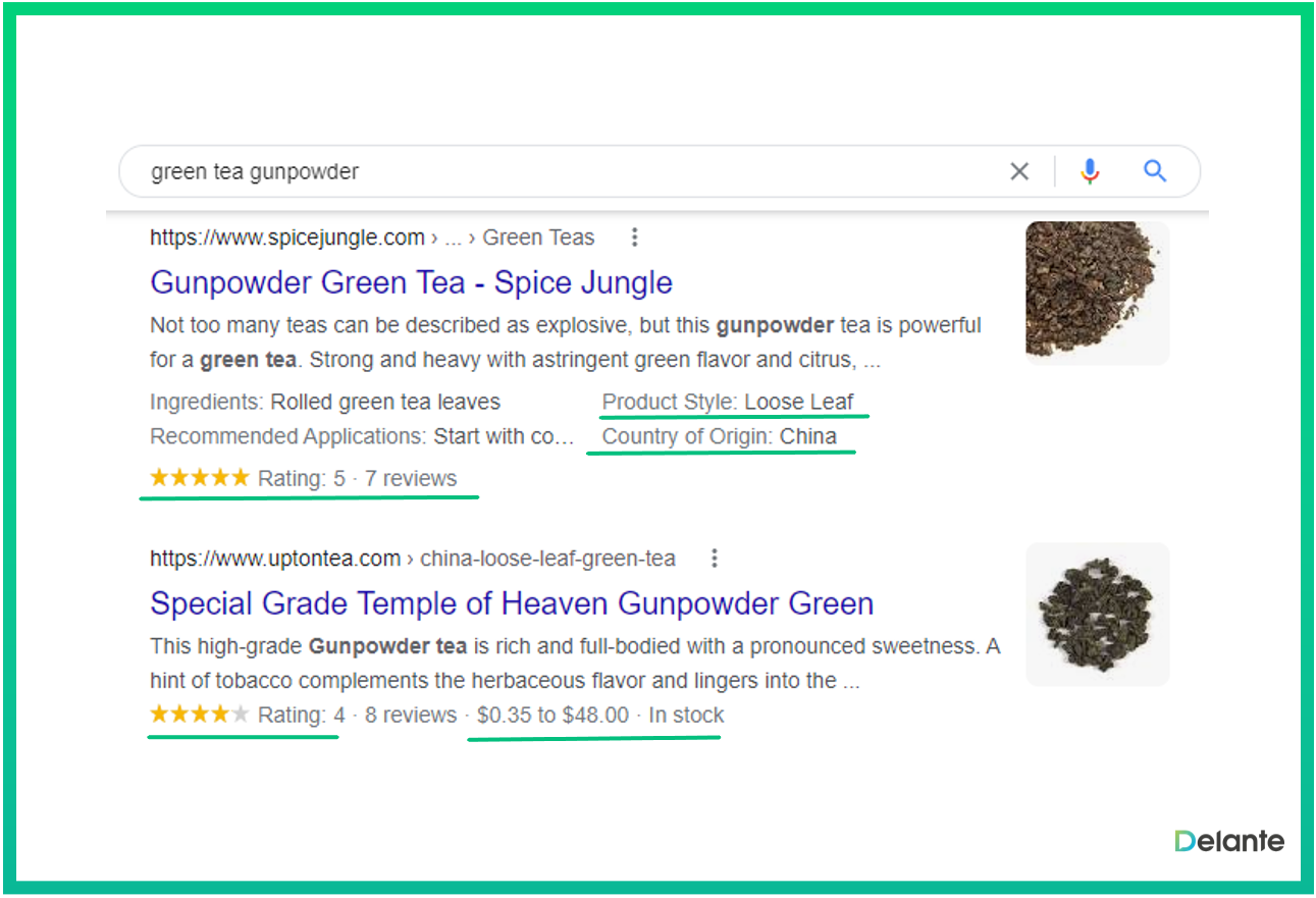 谷歌 serp 功能丰富的片段