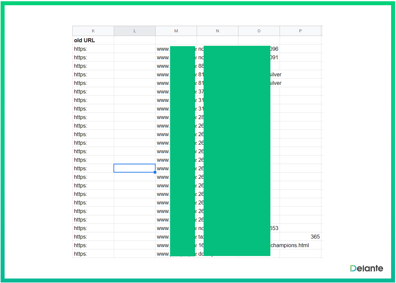 如何301重定向拆分网址excel