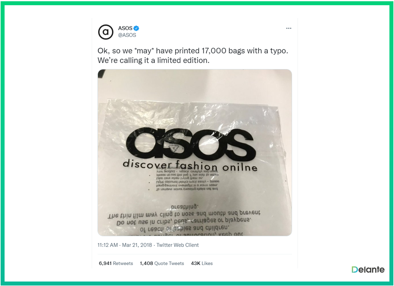 实时营销 asos 示例