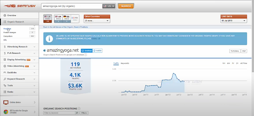 内容差距分析 semrush