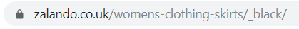 Zalando URL 地址类别