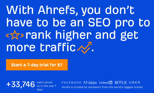 ahrefs SEO工具比较