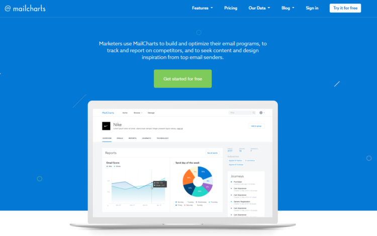 竞争对手分析工具 - Mailcharts